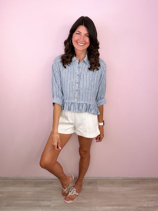 Rosé All Day Ruffle Top