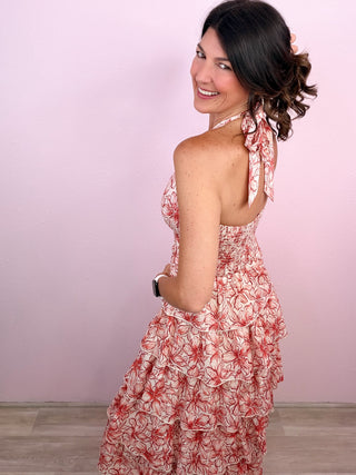 Garden Escape Halter Midi