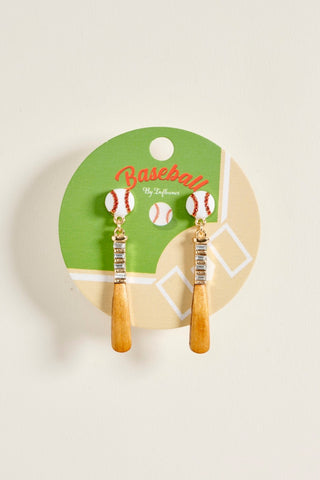 Baseball Bat Earrings