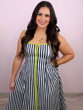 A Chic Stroll Midi Dress