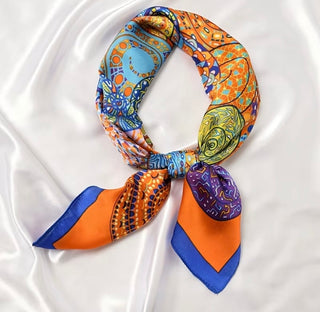 Tangerine Boho Masaic Scarf