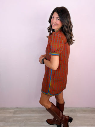 Plaid Perspective Dress