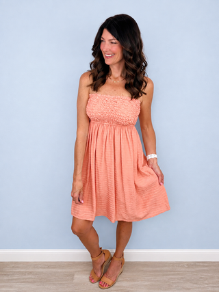 Delicate Days Dress (Salmon)