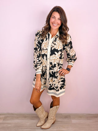 Muted Floral Dress