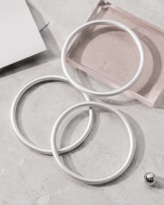 Everyday Bangle Set (Silver)