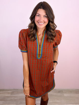 Plaid Perspective Dress