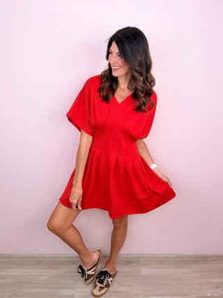 Confident Chic Dress (Red)