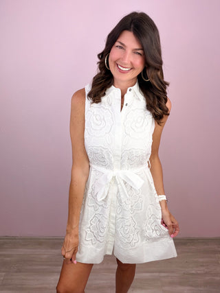 Petal & Bow Mini Dress