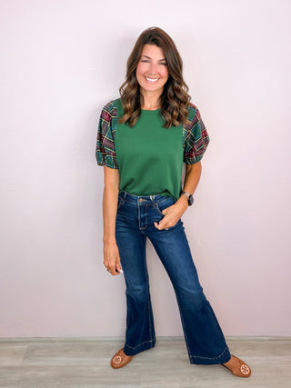RISEN Tummy Control Flare Denim
