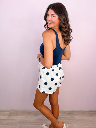 Double Take Premium V-Neck Tank - Navy