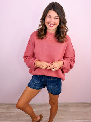 Always In Style Sweater (Rose)