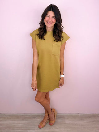 Everyday Ease Dress (Olive)