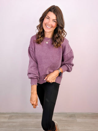 The Everyday Essential Sweatshirt - Purple
