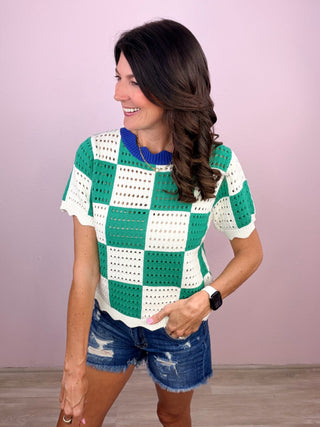 Checker Charm Top