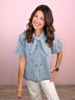 Statement Maker Denim Top