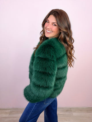 The Emerald Affair Faux Fur Jacket