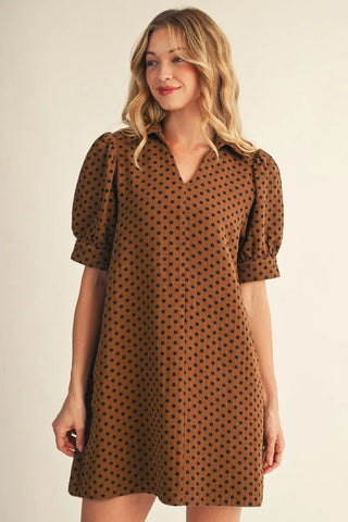 Polished in Polka Dots Dress
