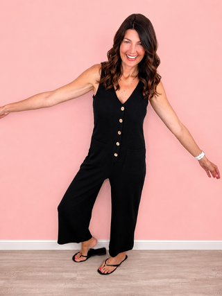 Sweet & Simple Jumpsuit (Black)