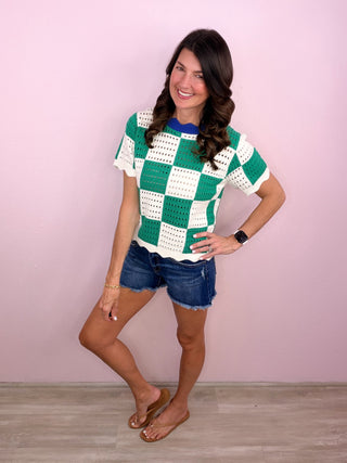 Checker Charm Top