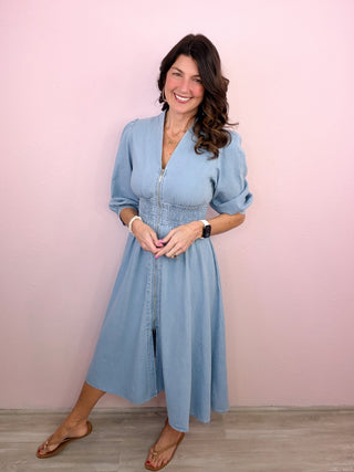 Denim & Grace Midi Dress