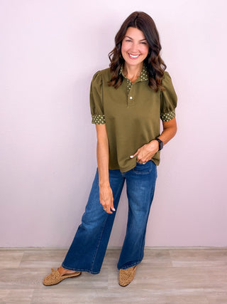 MICA Front Pocket Wide Leg Denim