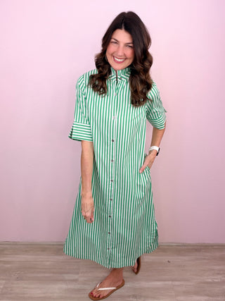 Easy Stripes Midi Dress