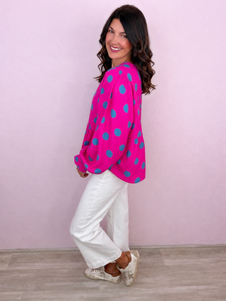 Spot On Blouse (Pink)