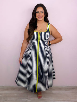 A Chic Stroll Midi Dress