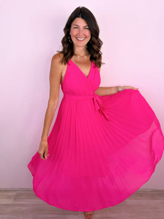 Darling Detail Pleated Dress
