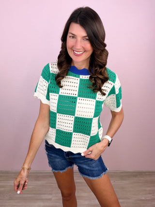 Checker Charm Top
