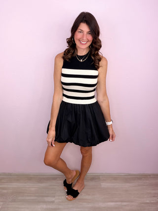 Mod Moment Bubble Hem Dress