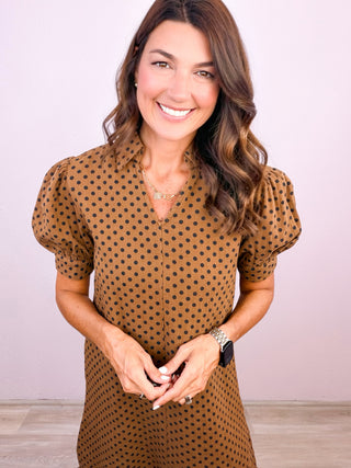 Polished in Polka Dots Dress