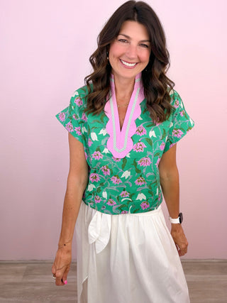 Floral Pop Top