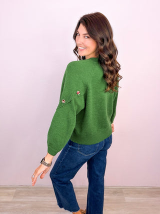 The Easy Elegance Sweater - Pine
