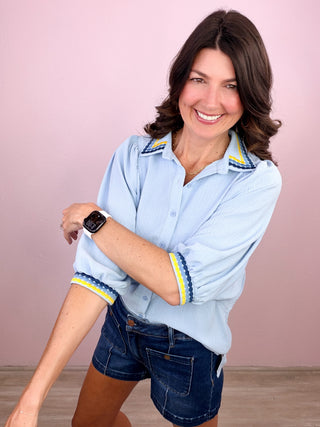 Easy Going Days Top (Blue)