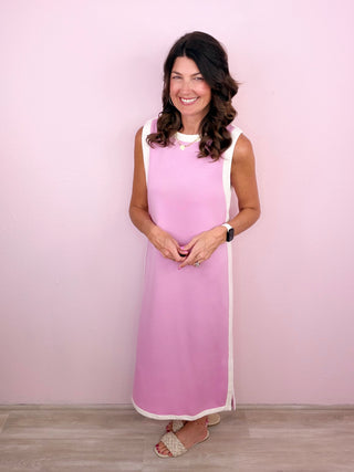 Varsity Style Midi Dress