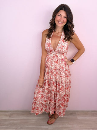 Garden Escape Halter Midi