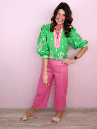 Willow Embroidered Top