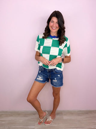 Checker Charm Top