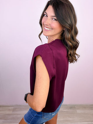 Simple Statement Top (Merlot)