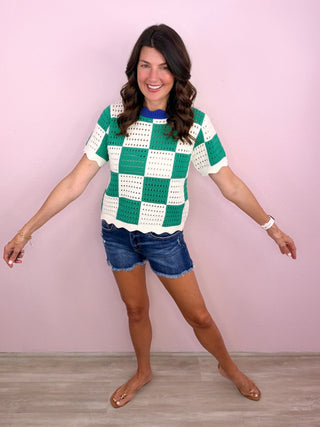 Checker Charm Top