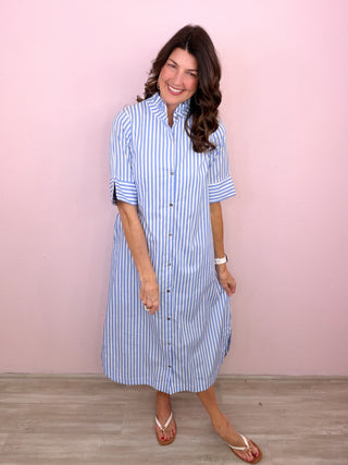 Easy Stripes Midi Dress