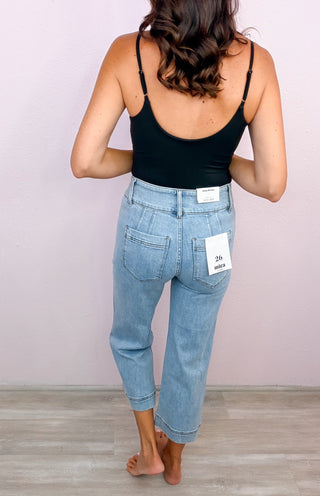 MICA HR Wide Crop Denim (Light Wash)