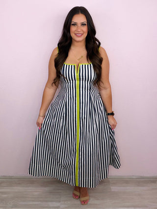 A Chic Stroll Midi Dress