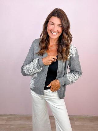 Lace Impression Cardigan