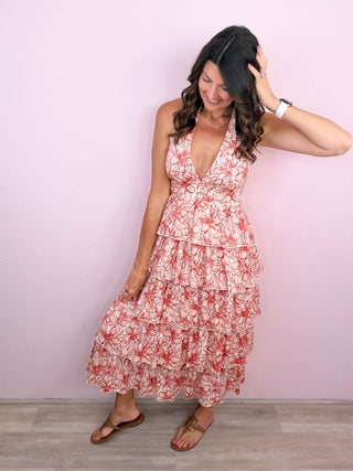 Garden Escape Halter Midi