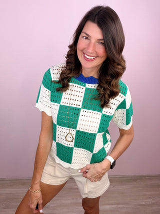 Checker Charm Top