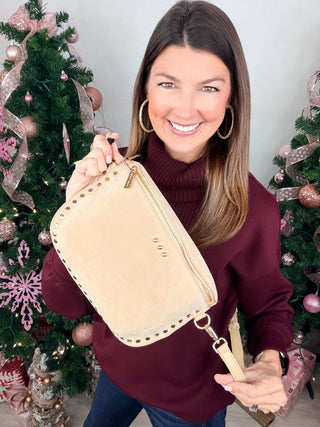 Pretty Simple | Sabrina Studded Sueded Bum Bag