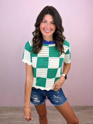 Checker Charm Top