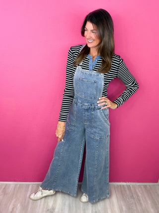 Effortless Agenda Denim Overalls
